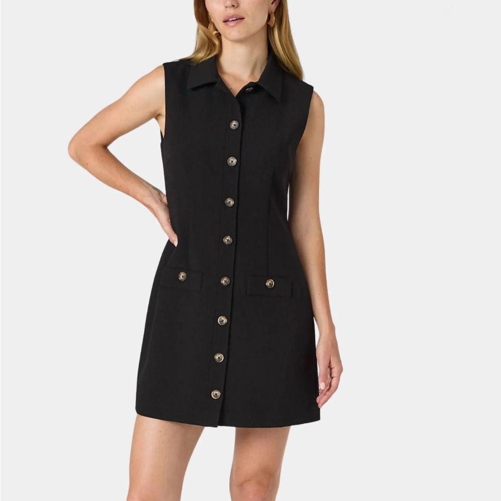 French Connection Black Sleeveless Mini Dress